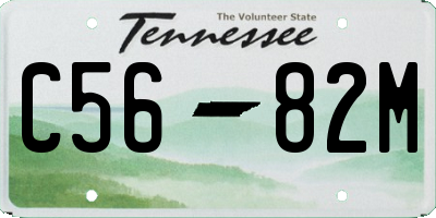 TN license plate C5682M