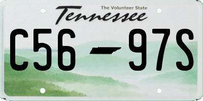TN license plate C5697S