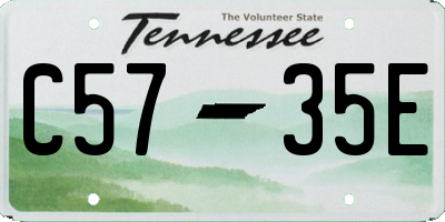 TN license plate C5735E