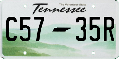 TN license plate C5735R