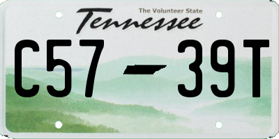 TN license plate C5739T