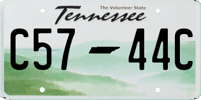 TN license plate C5744C