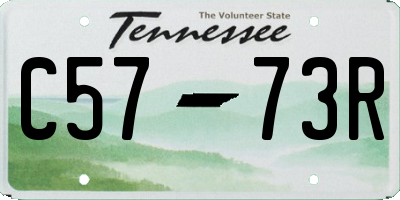 TN license plate C5773R