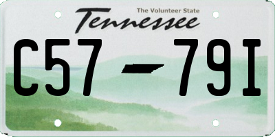 TN license plate C5779I