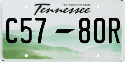 TN license plate C5780R