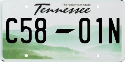 TN license plate C5801N