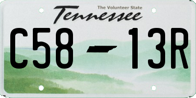 TN license plate C5813R
