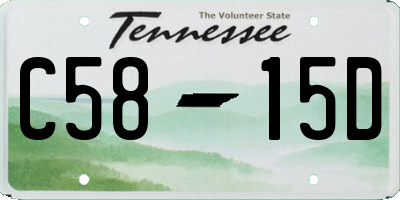 TN license plate C5815D