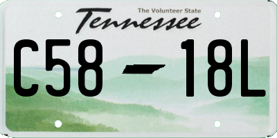 TN license plate C5818L