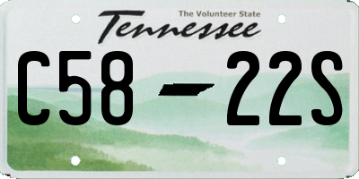 TN license plate C5822S