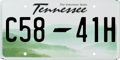 TN license plate C5841H