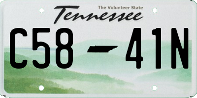 TN license plate C5841N