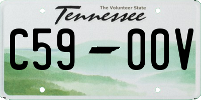 TN license plate C5900V