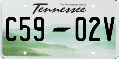 TN license plate C5902V