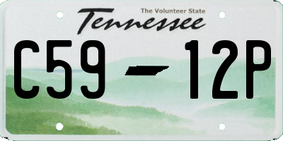 TN license plate C5912P