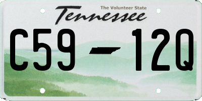 TN license plate C5912Q