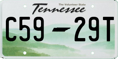 TN license plate C5929T