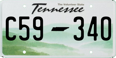 TN license plate C5934O
