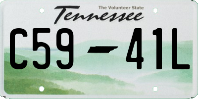 TN license plate C5941L