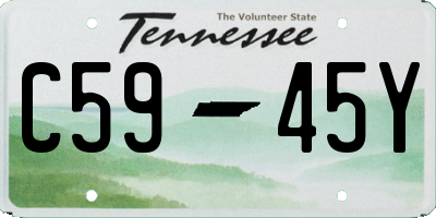 TN license plate C5945Y