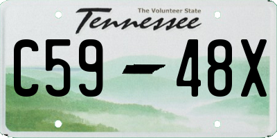 TN license plate C5948X