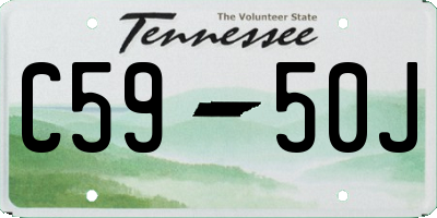 TN license plate C5950J