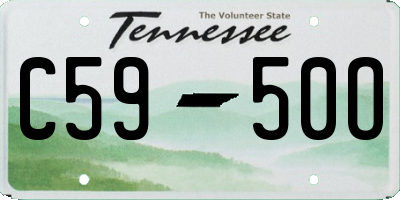 TN license plate C5950O