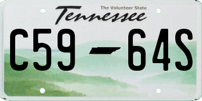 TN license plate C5964S