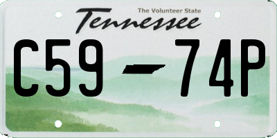 TN license plate C5974P