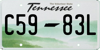 TN license plate C5983L