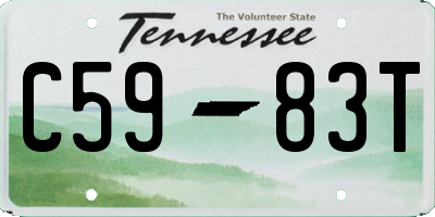 TN license plate C5983T