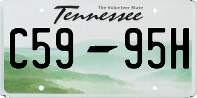 TN license plate C5995H
