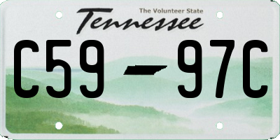 TN license plate C5997C