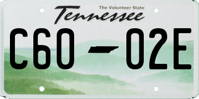 TN license plate C6002E