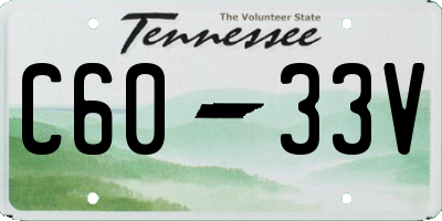 TN license plate C6033V