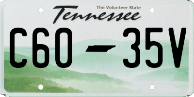 TN license plate C6035V
