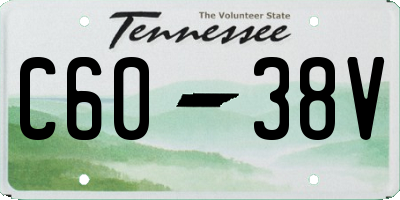 TN license plate C6038V