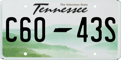 TN license plate C6043S