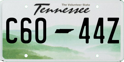 TN license plate C6044Z