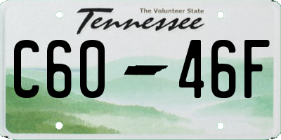 TN license plate C6046F