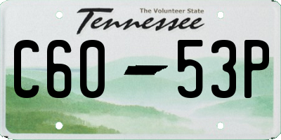 TN license plate C6053P