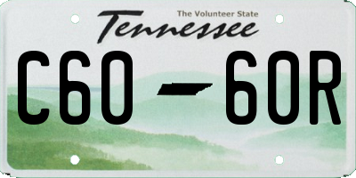 TN license plate C6060R