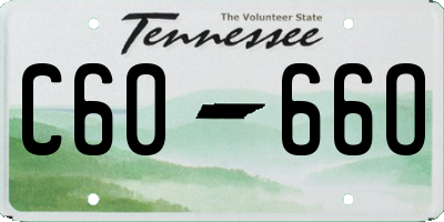 TN license plate C6066O