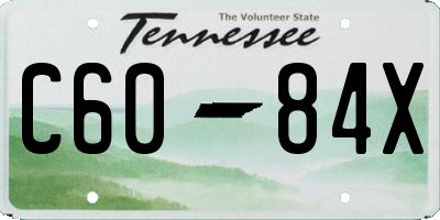 TN license plate C6084X
