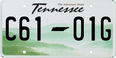 TN license plate C6101G