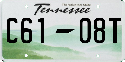 TN license plate C6108T
