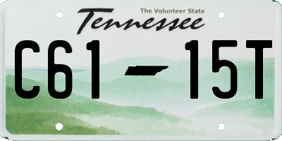 TN license plate C6115T