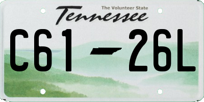 TN license plate C6126L