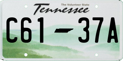 TN license plate C6137A