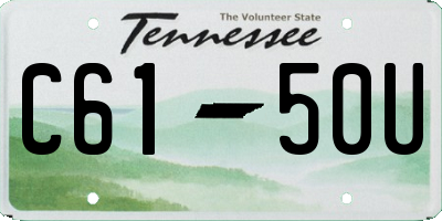 TN license plate C6150U